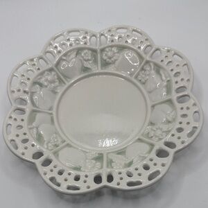 Avon Cream and White Decorative Plate